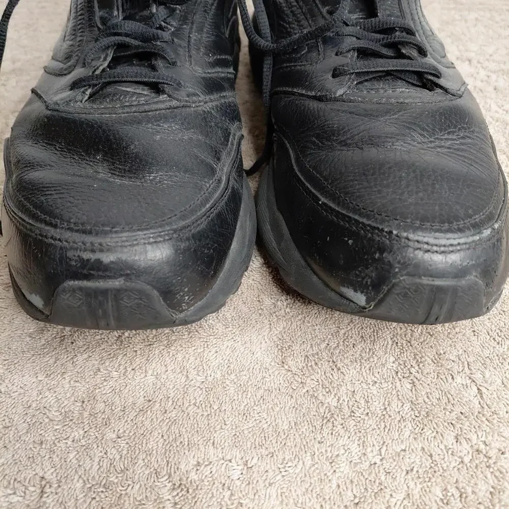 Brooks Shoes Mens Size 14 Addiction Walker Triple Black Leather Walking Ortho - Picture 10 of 12